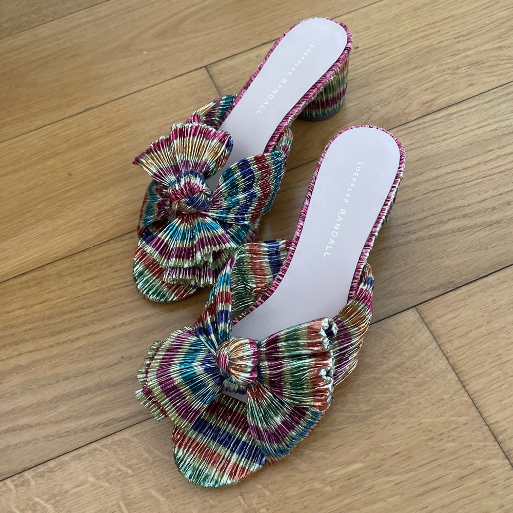 Loeffler Randall Multicolor Pleated Heels